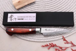 Couteau d'office japonais 8cm Sakai Takayuki Damascus Western 33 couches
