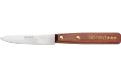 Couteau d'office Nogent Classic en bois de charme teinte merisier lame 9cm