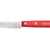 Couteau d'office Nogent Classic manche en bois de charme teinte rouge cerise lame 9cm