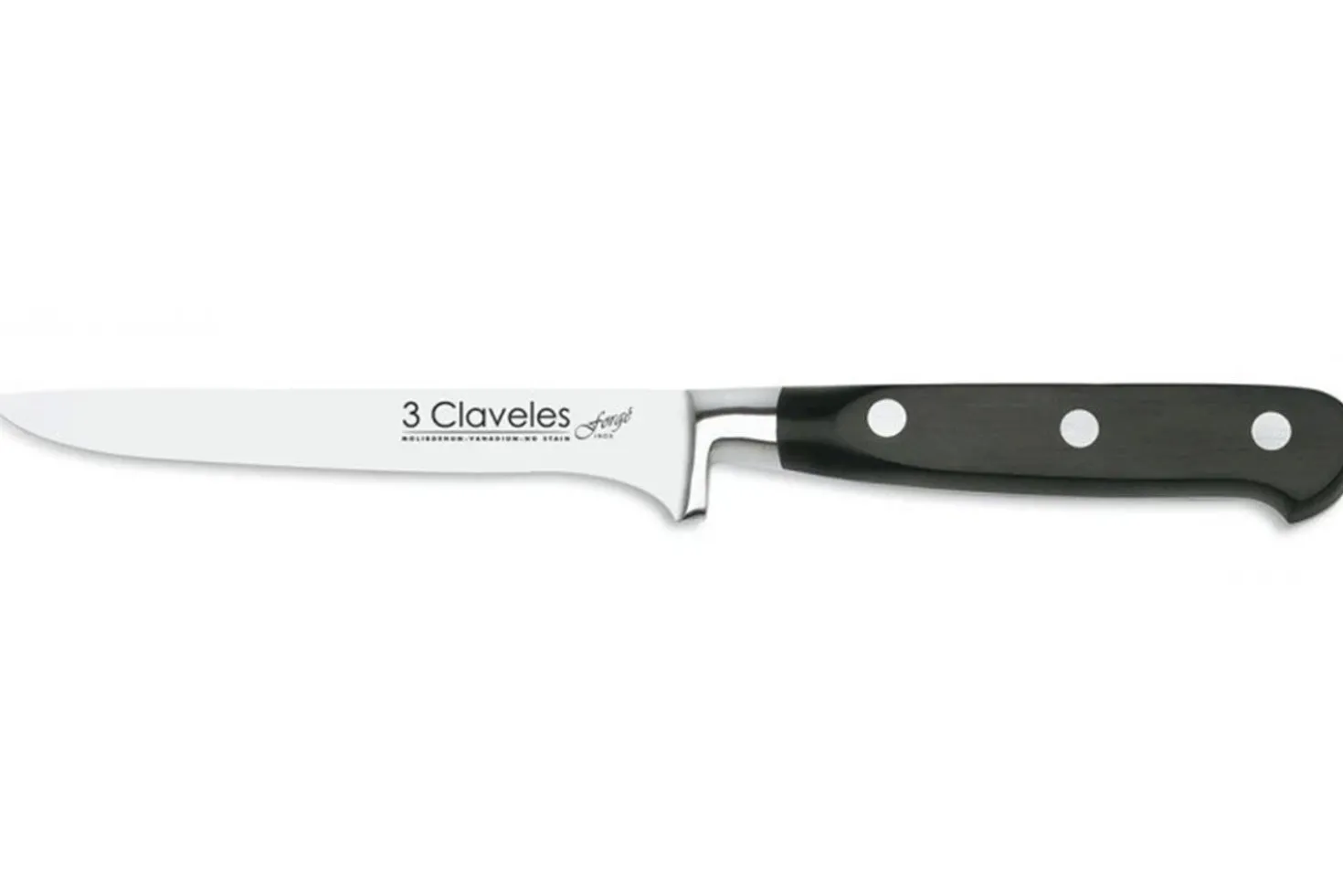 Couteau à désosser 3 Claveles Forgé acier inox 13cm