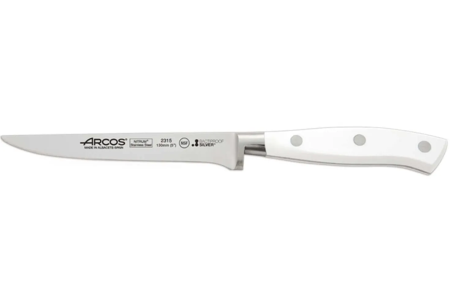 Couteau à désosser forgé Riviera White Arcos lame 13cm acier NITRUM®