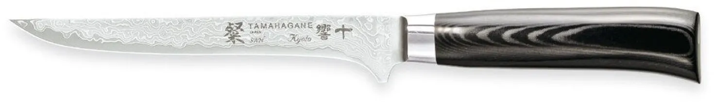 Couteau à désosser japonais Tamahagane Kyoto lame 16cm acier damas VG5