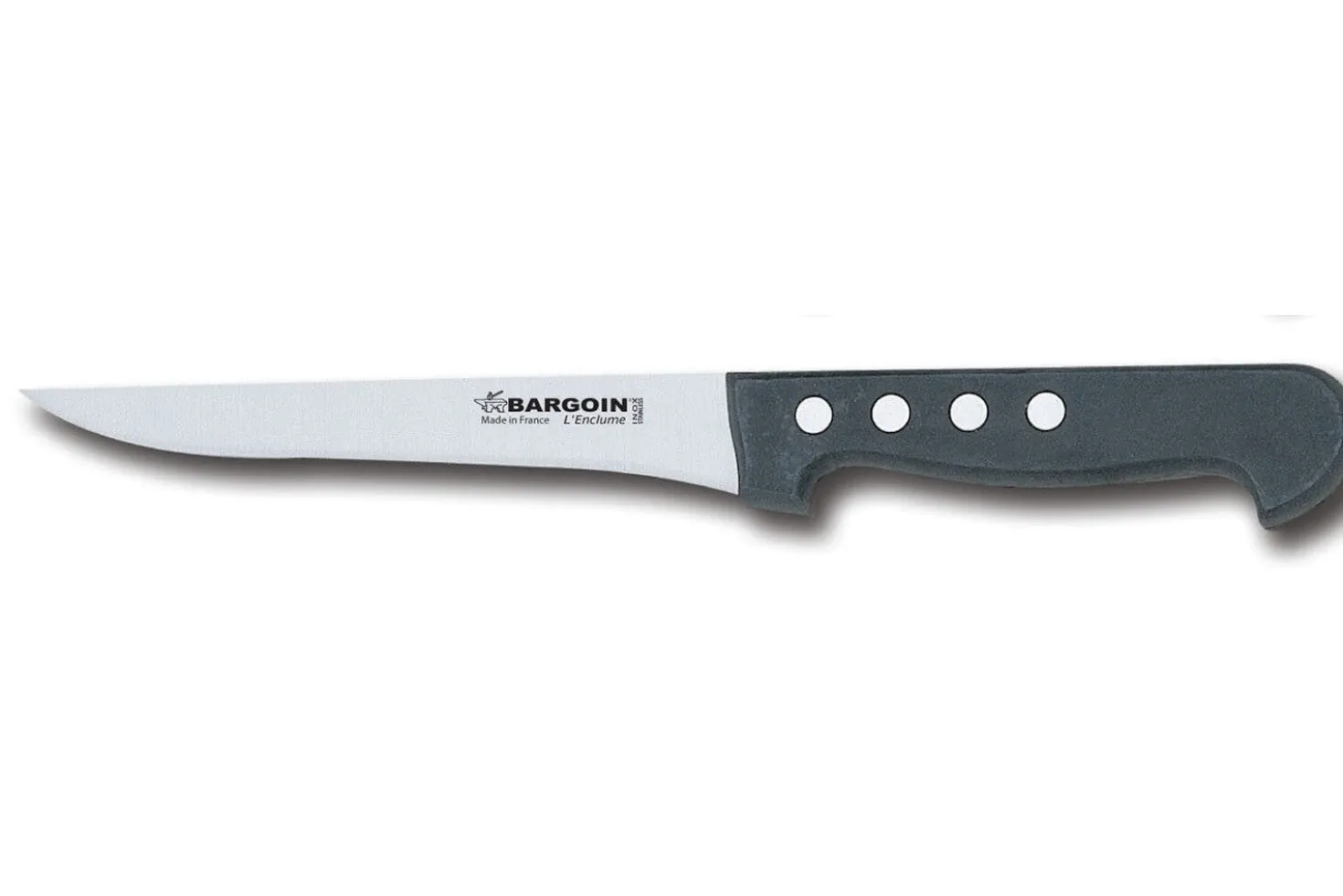 Couteau à désosser lame droite 17cm Classic 4 rivets Bargoin