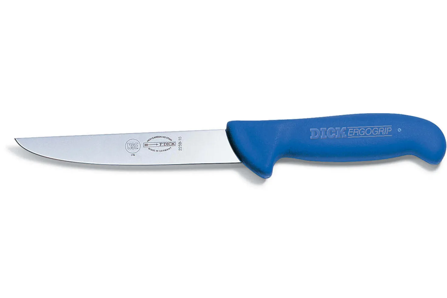 Couteau désosseur Dick Ergogrip lame large manche bleu