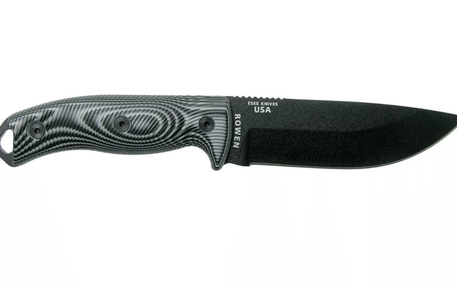 Couteau Esee 5 5PB-002 lame carbone 13,2cm manche G10 gris/noir + étui