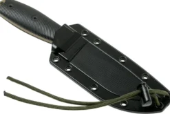 Couteau Esee 4 4PDE-001 lame acier carbone dark earth 11,6cm manche G10 noir + étui
