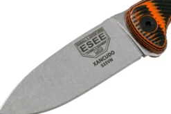 Couteau Esee Xancudo XAN2-006 lame acier inox 7,5cm manche G10 orange et noir + étui