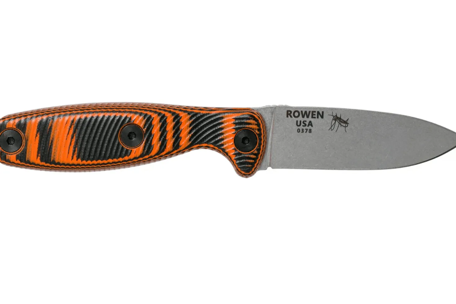 Couteau Esee Xancudo XAN2-006 lame acier inox 7,5cm manche G10 orange et noir + étui