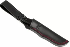 Couteau Fallkniven Kolt Knife KK lame 8,5cm manche thermorun noir + étui en zytel/cuir
