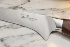 Couteau filet de sole 18cm Guillaume Leonard Cuistot en acier inoxydable et bois de santal rouge
