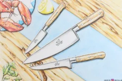 Couteau filet de sole forgé Sabatier Brocéliande flexible 15cm manche hêtre