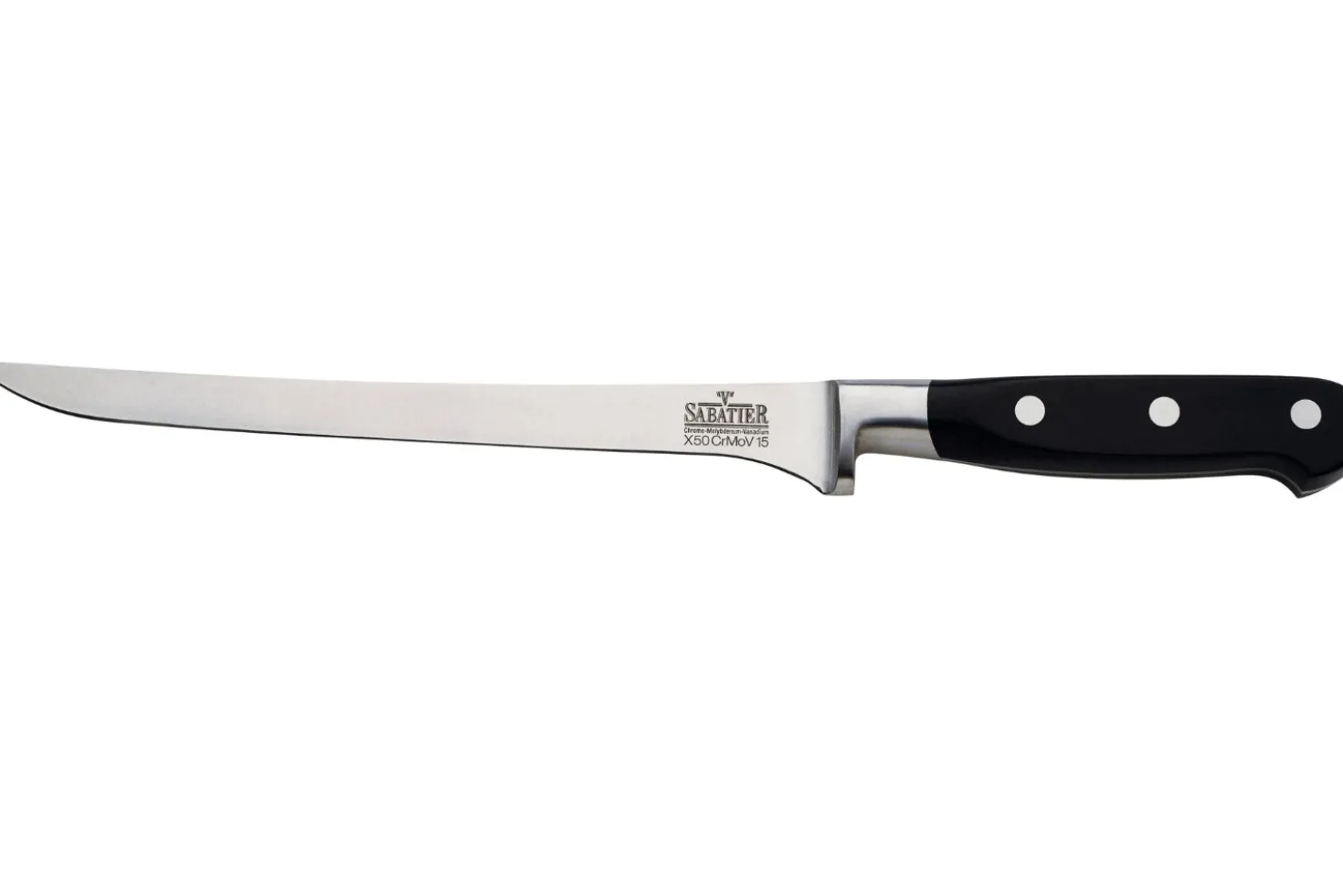 Couteau filet de sole V. Sabatier lame inox 15cm manche ABS