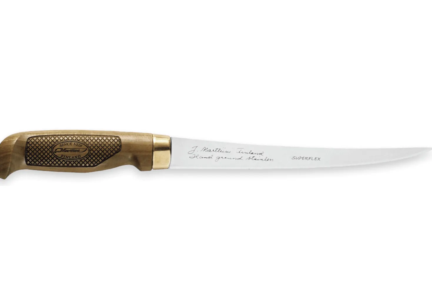 Couteau à filets Marttiini Classic Superflex 630016 lame 19cm manche bouleau + étui