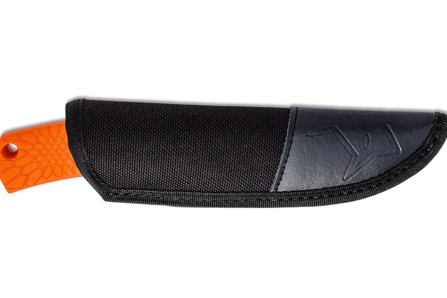Couteau Fox Core Orange FX.607OR lame 10cm manche polypropylène/caoutchouc + étui en nylon