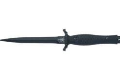 Couteau Fox Military Bellum 21711 lame 17,5cm manche G10 noir + étui