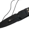 Couteau Fox Military Modras FX.508 lame 17,5cm manche G10 marron/noir + étui en cuir
