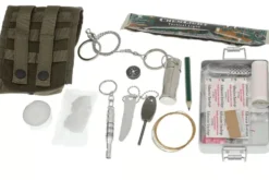 Couteau Fox Military Parang 21717 lame 17cm manche Forprene + étui en nylon + kit de survie