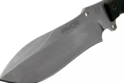 Couteau Fox Military Rimor FX.9CM07 17,5cm manche nylon/fibres de verre noir + étui