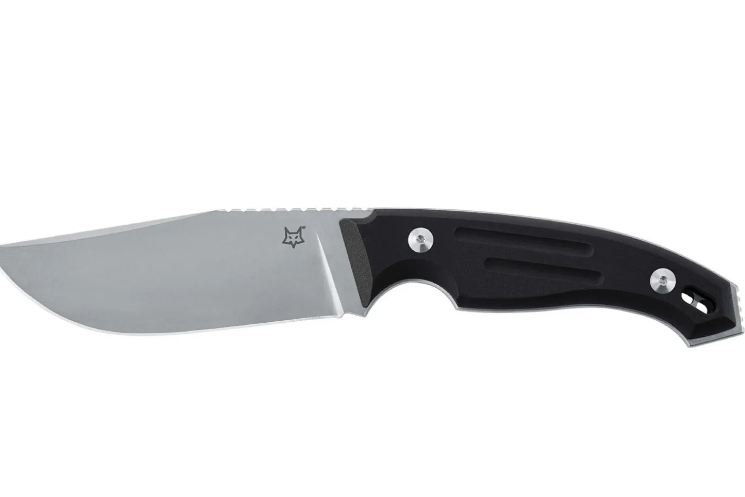 Couteau Fox Octopus Vulgaris FX.510 lame 11,5cm manche G10 noir + étui en cuir