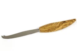 Couteau à fromage Bérard fait main en olivier lame 11cm