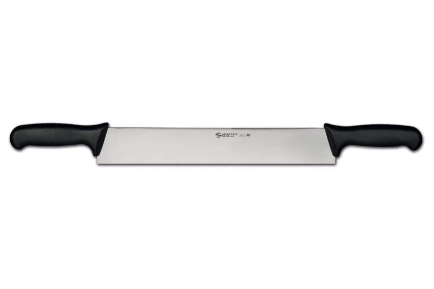 Couteau à fromage double manche professionnel Ambrogio Sanelli Supra noir