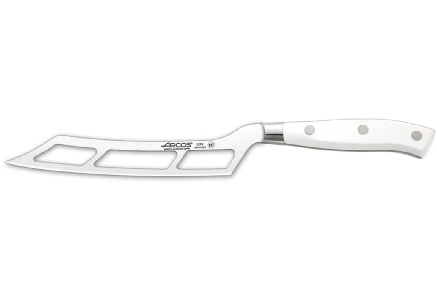 Couteau à fromage forgé Riviera White Arcos lame 14,5cm acier NITRUM®