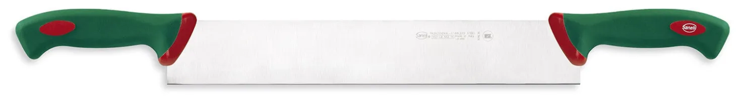 Couteau à fromage professionnel SANELLI Premana 36cm double manche vert