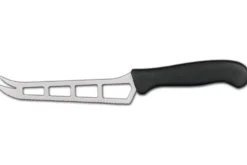 Couteau à fromage professionnel Ambrogio Sanelli Supra ajouré noir 14cm