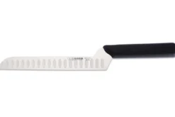 Couteau à fromage pro Giesser 20cm alvéolé manche coudé noir