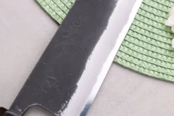 Couteau gyuto 21cm japonais artisanal Masashi Yamamoto BS1 Black Nashiji