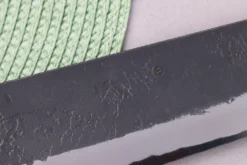 Couteau gyuto 24cm japonais artisanal Masashi Yamamoto BS1 Black Nashiji
