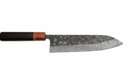 Couteau gyuto 21cm japonais artisanal Masashi Yamamoto SLD Kuro damas