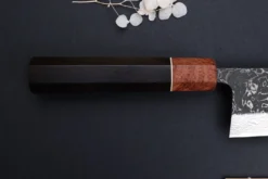 Couteau gyuto 21cm japonais artisanal Masashi Yamamoto SLD Kuro damas