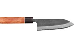Couteau gyuto 15cm japonais artisanal Masashi Yamamoto BS1 Black Nashiji