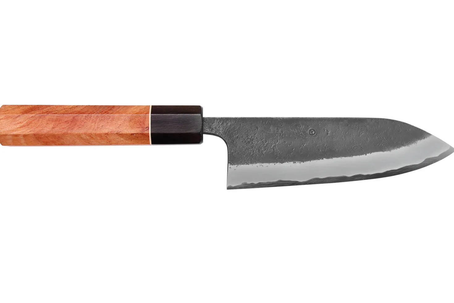 Couteau gyuto 15cm japonais artisanal Masashi Yamamoto BS1 Black Nashiji
