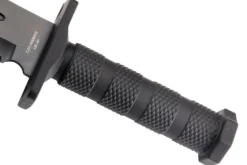 Couteau Herbertz 109118 lame semi-dentée 18,2cm manche polymère noir + étui