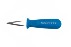 Couteau à huîtres Nogent en inox manche en polypropylène bleu