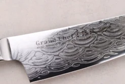 Couteau kengata chef 19cm japonais Sakai Takayuki Grand Chef Seigaiha Damas 45 couches