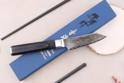 Couteau kengata office 8cm japonais Sakai Takayuki Grand Chef Seigaiha Damas 45 couches