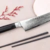 Couteau kengata santoku 16cm japonais Sakai Takayuki Grand Chef Seigaiha Damas 45 couches
