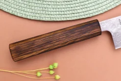 Couteau kiritsuke 21cm japonais artisanal Yuzo Enju Damas 440C