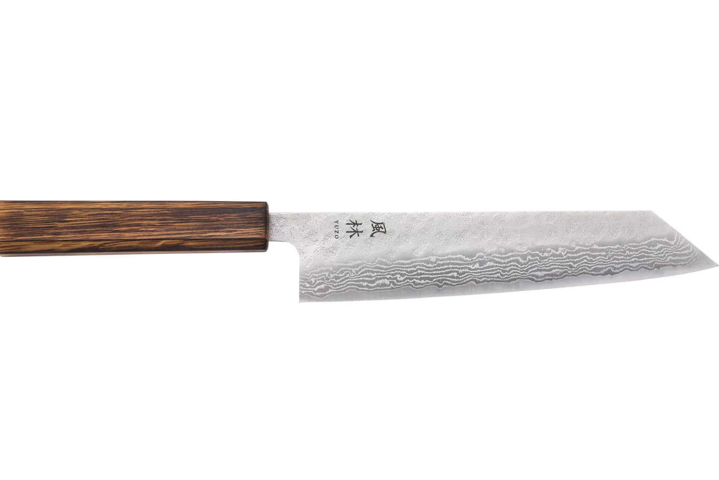 Couteau kiritsuke 21cm japonais artisanal Yuzo Enju Damas 440C