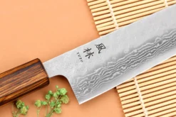 Couteau kiritsuke 21cm japonais artisanal Yuzo Enju Damas 440C