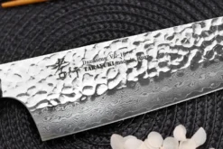 Couteau kiritsuke 19cm japonais Sakai Takayuki Kashi Urushi VG10 damas