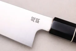 Couteau kiritsuke 21cm japonais artisanal Sukenari ZDP-189 San Maï manche en ébène