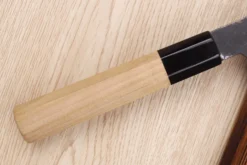 Couteau kiritsuke 21cm japonais artisanal Sakai Kikumori Kikuzuki Kuro