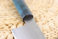 Couteau kiritsuke 20cm japonais artisanal Hado Shiosai VG10 manche bleu