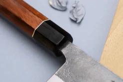 Couteau kiritsuke 24cm japonais artisanal Yuzo Black Nashiji