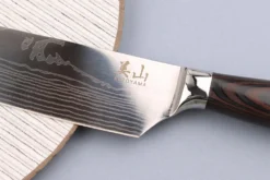 Couteau kiritsuke 19cm Kutoyama Black Pakka