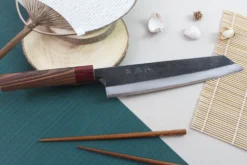 Couteau kiritsuke japonais artisanal Wusaki Yuzo BS2 24cm